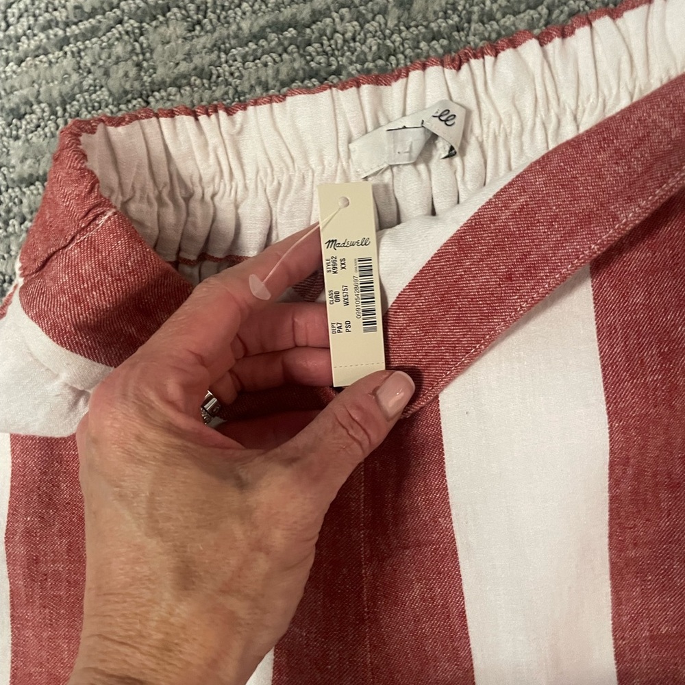 Madewell linen crops never worn